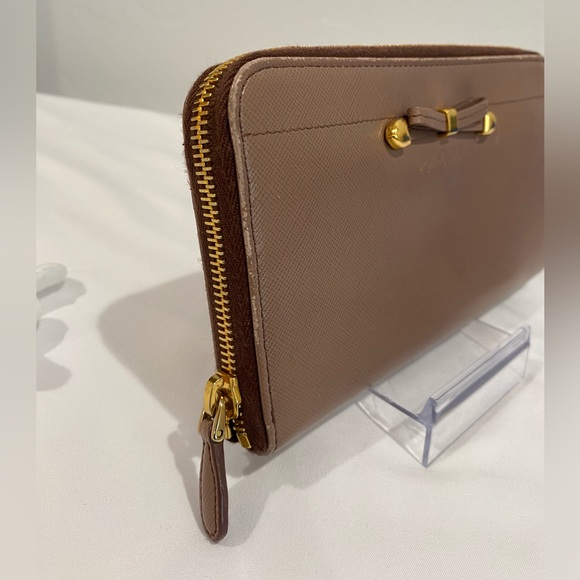 PRADA Saffiano Leather Zippy Wallet - Picture 12 of 14